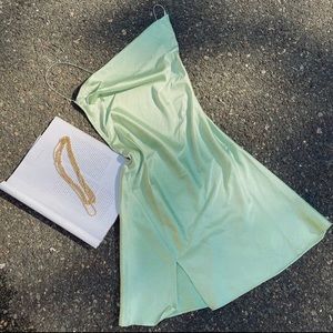 Honey dew dress NWT open back